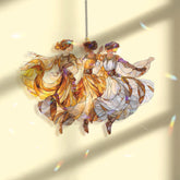 Three Graces Acrylic Suncatcher, Elegant Dancing Women Art Nouveau Window Hanging, Warm Amber Goddess Acrylic Home Decor Gift